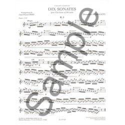 Post: Dix sonates pour clarinette en si b