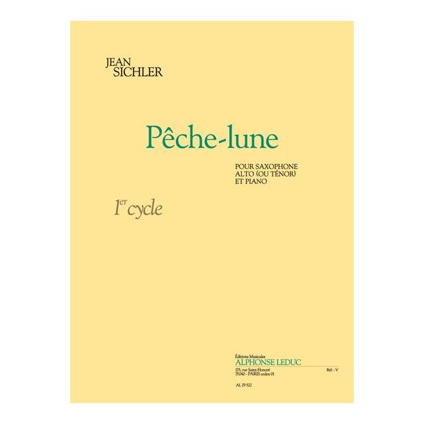 Jean Sichler: P&ecirc;che-Lune (Saxophone-Alto & Piano)