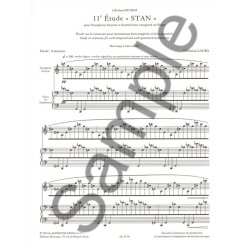 Christian Lauba: Study No. 11, "Stan", for Baritone Saxophone and Prerecorded Synthesizer or Piano