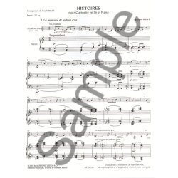 Jacques Ibert: Histoires, 8 Pi&egrave;ces (Clarinet & Piano)