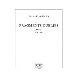 Bechara El-Khoury: Fragments oubli&eacute;s Op.66 (Piano solo)