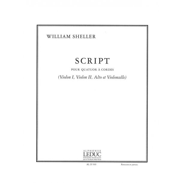 William Sheller: Script (Quartet-Strings)