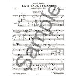 Michel M&eacute;riot: Sicilienne et Danse (alto) (Saxophone-Alto & Piano)