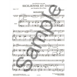 Michel M&eacute;riot: Sicilienne et Danse (alto) (Saxophone-Alto & Piano)
