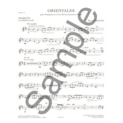 Pascal Proust: Orientales (Trumpet & Piano)