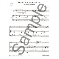 Pascal Proust: Semplice e Grazioso (Clarinet & Piano)