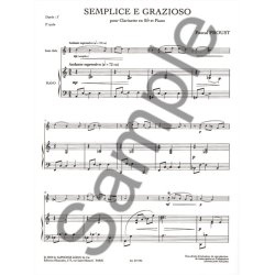 Pascal Proust: Semplice e Grazioso (Clarinet & Piano)
