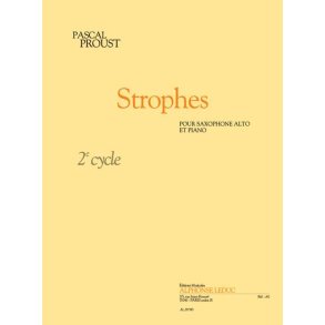 Pascal Proust: Strophes (alto) (Saxophone-Alto & Piano)