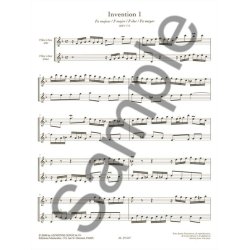 Johann Sebastian Bach: Inventions &agrave; 2 Voix (Recorders 2)