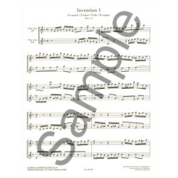 Johann Sebastian Bach: Inventions &agrave; 2 Voix (Recorders 2)