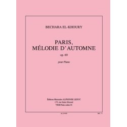 Paris Melodie Dautomne Op 69