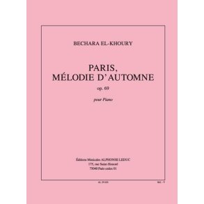 Paris Melodie Dautomne Op 69