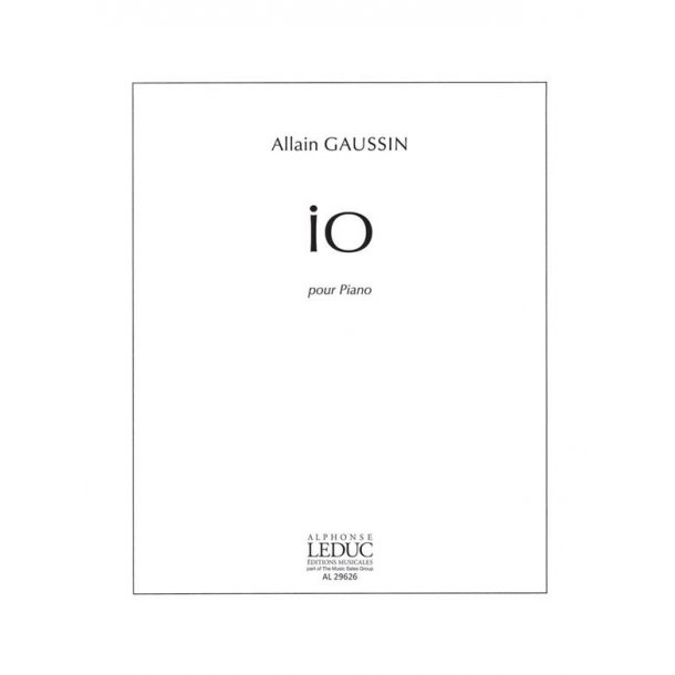 Allain Gaussin: Io (Piano solo)