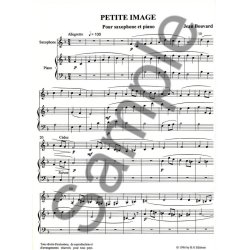 Jean Bouvard: Petite Image (Saxophone-Alto & Piano)