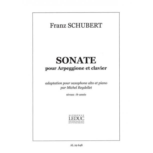 Franz Peter Schubert: Sonata (alto) (Saxophone-Alto & Piano)