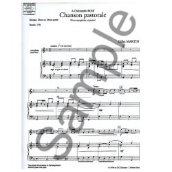 Gilles Martin: Chanson pastorale (Saxophone-Alto & Piano)