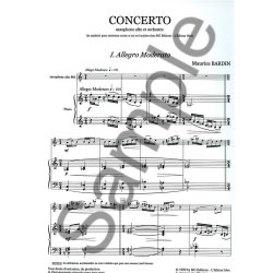 Maurice Bardin: Concerto (alto) (Saxophone-Alto & Piano)