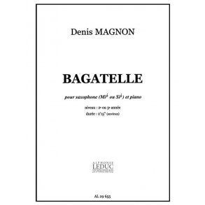 D. Magnon: Bagatelle (Saxophone-Alto & Piano)