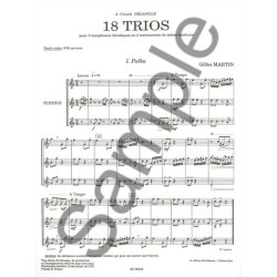Gilles Martin: 18 Trios pour Instruments identiques (Flutes 3)