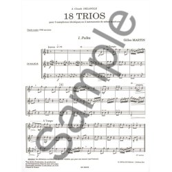 Gilles Martin: 18 Trios pour Instruments identiques (Flutes 3)