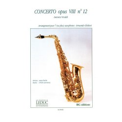 Antonio Lucio Vivaldi: Concerto FI/31 (RV178, Op.8/12) in C major (Saxophone Ensemble (5 or more))