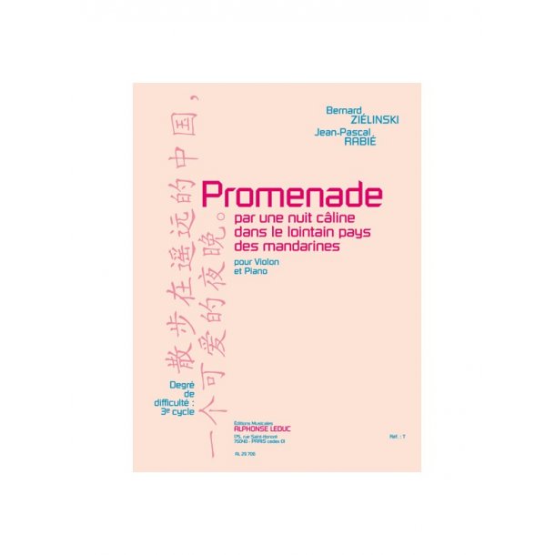 Bernard & Jean-Pascal Zielinski B.& Rabi&eacute;: Promenade pour une Nuit c&acirc;line... (Violin & Piano)