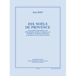 Henri Bert: 10 No&euml;ls de Provence (Quintet-Mixed)