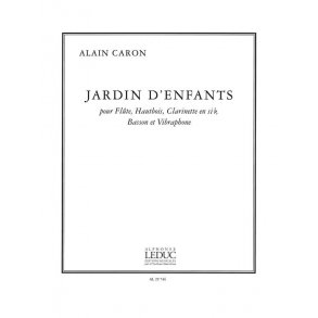 Caron Jardin D'enfants Flute Oboe Clarinet Bassoon & Vibraphone Sc/Pts