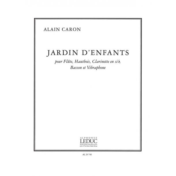 Caron Jardin D'enfants Flute Oboe Clarinet Bassoon & Vibraphone Sc/Pts