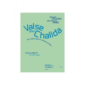 Rabie: Valse pour chalida pour caisse claire ou tambour et piano