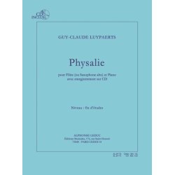 Luypaerts: Physalie (fin d'&eacute;tudes) pour fl&ucirc;te (ou saxophone alto) et piano avec cd : le cahier