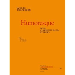 Delacroix: Humoresque (1'10'') (fin cycle 2) pour clarinette si b et piano