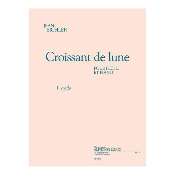 Sichler: Croissant de lune (cycle 1) (1'15'') pour fl&ucirc;te et piano