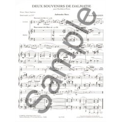 Manen 2 Souvenirs De Dalmatie Jadransko More Et Oboe & Piano Book