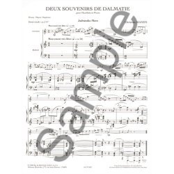 Manen 2 Souvenirs De Dalmatie Jadransko More Et Oboe & Piano Book