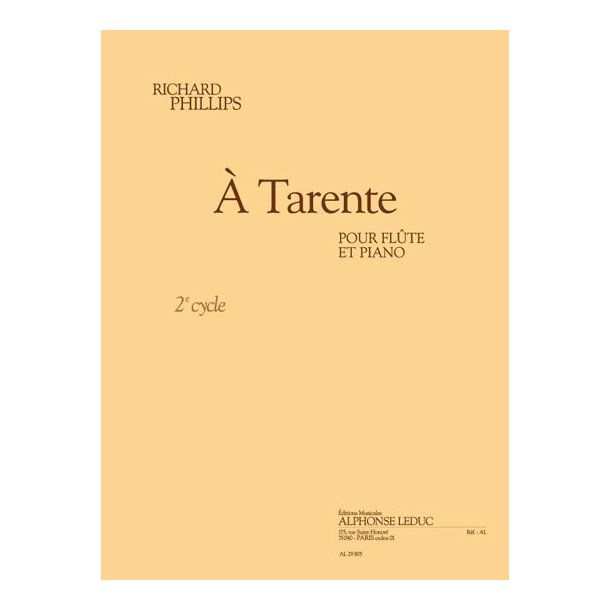 Phillips: &Agrave; tarente (cycle 2) (3'10'') pour fl&ucirc;te et piano
