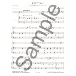 Phillips: Petti bal (cycle 2) (2') pour saxophone alto et piano