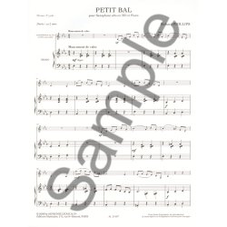 Phillips: Petti bal (cycle 2) (2') pour saxophone alto et piano