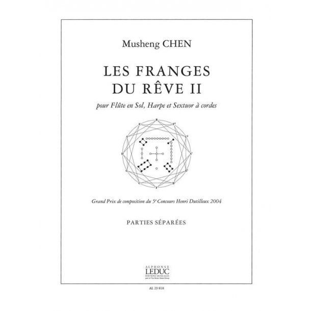 Chen Musheng Les Franges Du Reve Ii Flute & Harp & Strings Parts