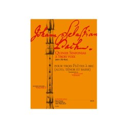 Bach Js 15 Sinfonias A 3 1 3rec Bk