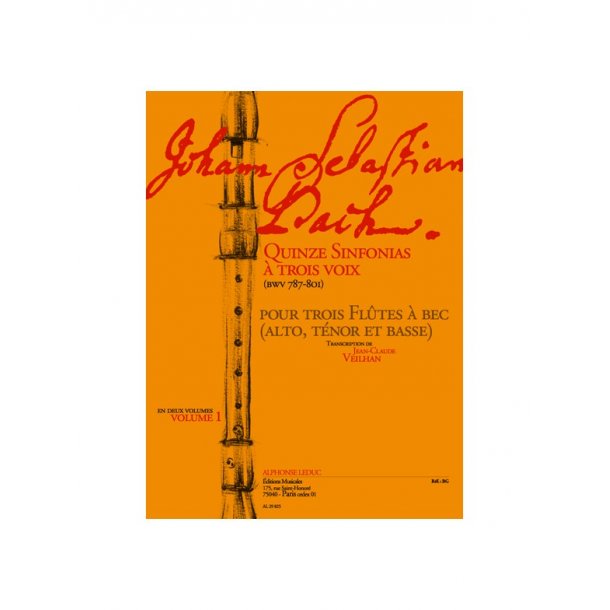 Bach Js 15 Sinfonias A 3 1 3rec Bk