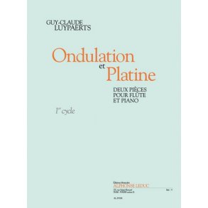 Luypaerts: Ondulation et platine (cycle 1) 2 pièces pour flûte et piano