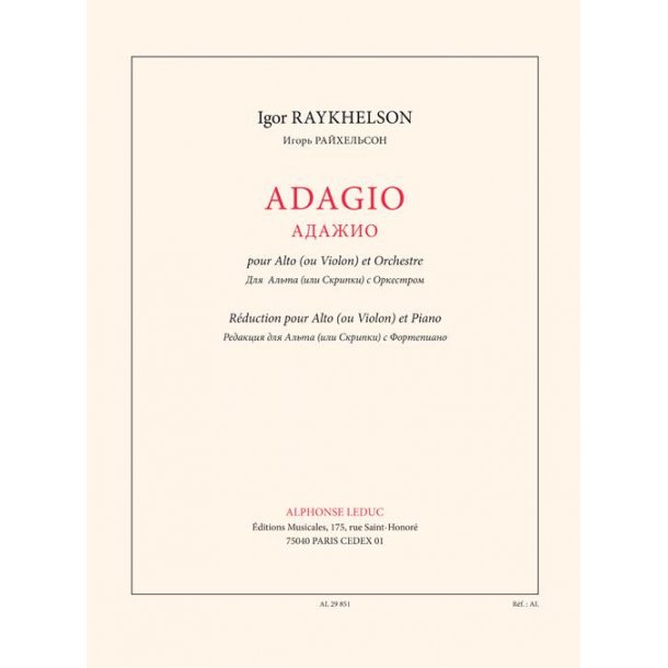 Adagio Vla (Or Vln)/Pno
