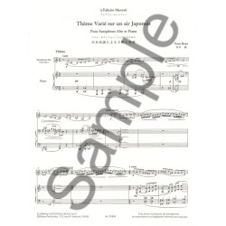 Hora Toru Theme Varie Sur Un Air Japonais Alto Saxophone Piano Book