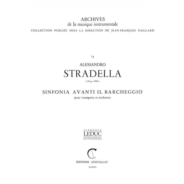 Alessandro Stradella: Symphonia avanti il Barcheggio (Trumpet & Orchestra)