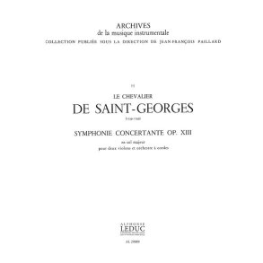 Joseph Boulogne Chevalier de St-Georges: Symphonie concertante in G major (Violins & Orchestra)