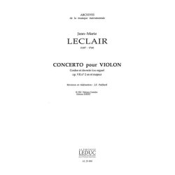 Jean-Marie Leclair: Concerto Op.7, No.2 in D major (Violin & Orchestra)