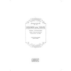 Jean-Marie Leclair: Concerto Op.7, No.2 in D major (Violin & Orchestra)