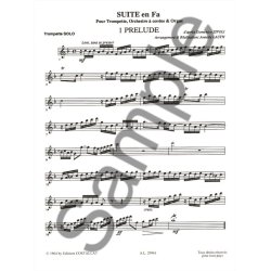 Zipoli Lauth Suite In F Trumpet Strings Hpcd Or Organ Score/Parts
