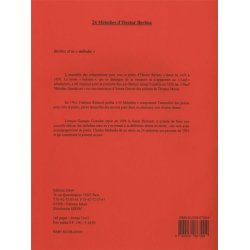 Hector Louis Berlioz: 24 M&eacute;lodies (mezzo/bar) (Voice & Piano)